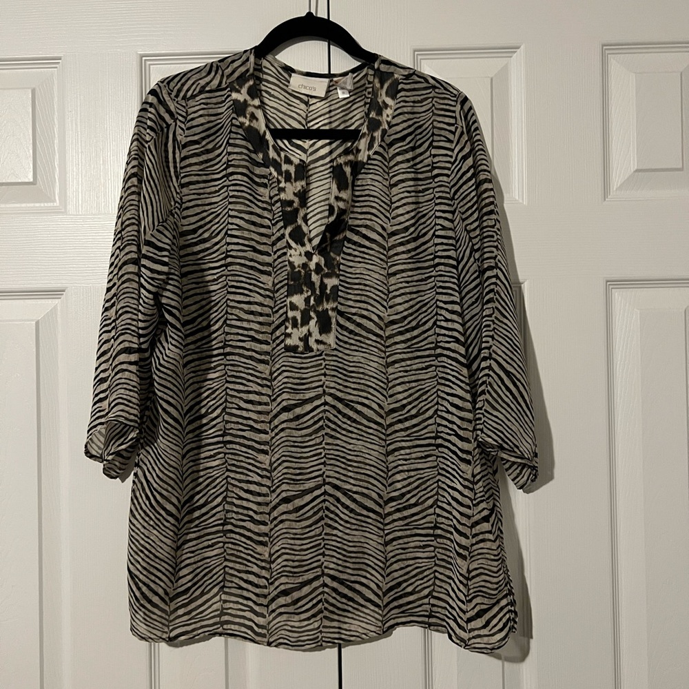 Chicos sheer top
